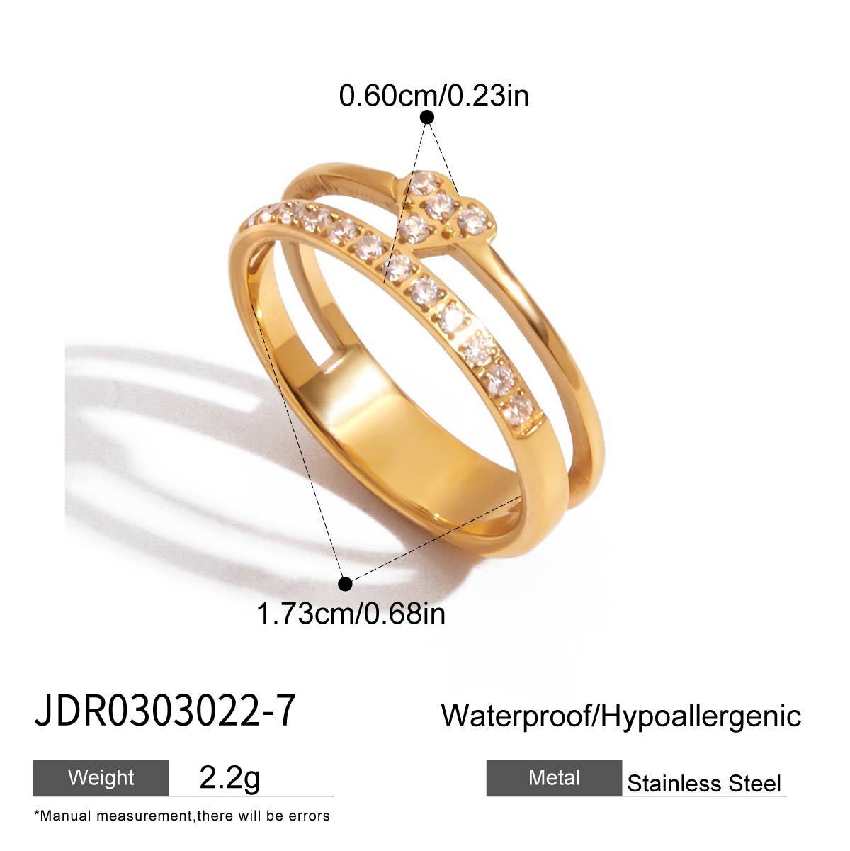 Stainless Heart-shaped Non-fading Titanium Steel Bracelet