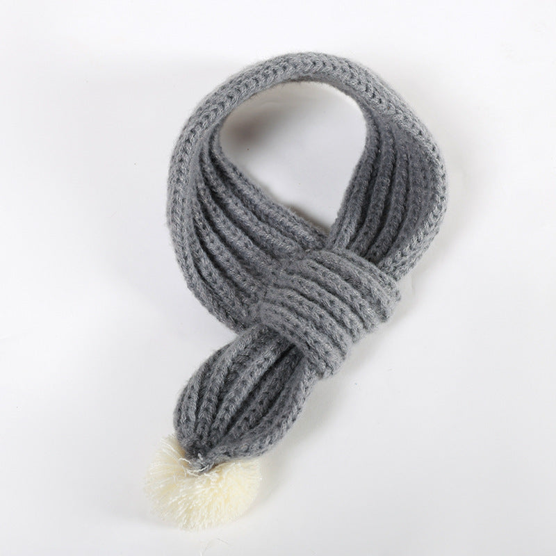 Puppy Christmas Scarf Accessories Autumn And Winter Warm
