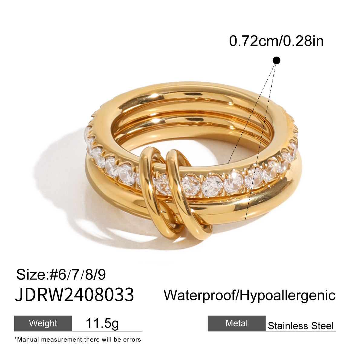 Stainless Heart-shaped Non-fading Titanium Steel Bracelet