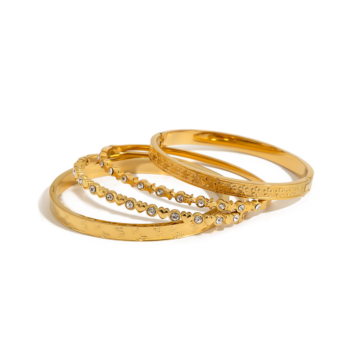 Stainless Heart-shaped Non-fading Titanium Steel Bracelet