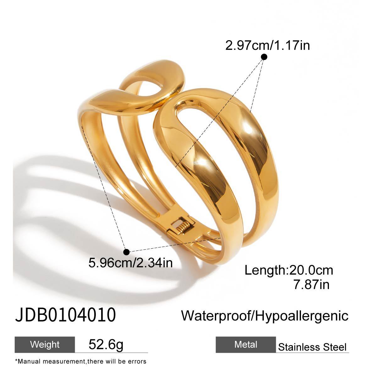 Stainless Heart-shaped Non-fading Titanium Steel Bracelet
