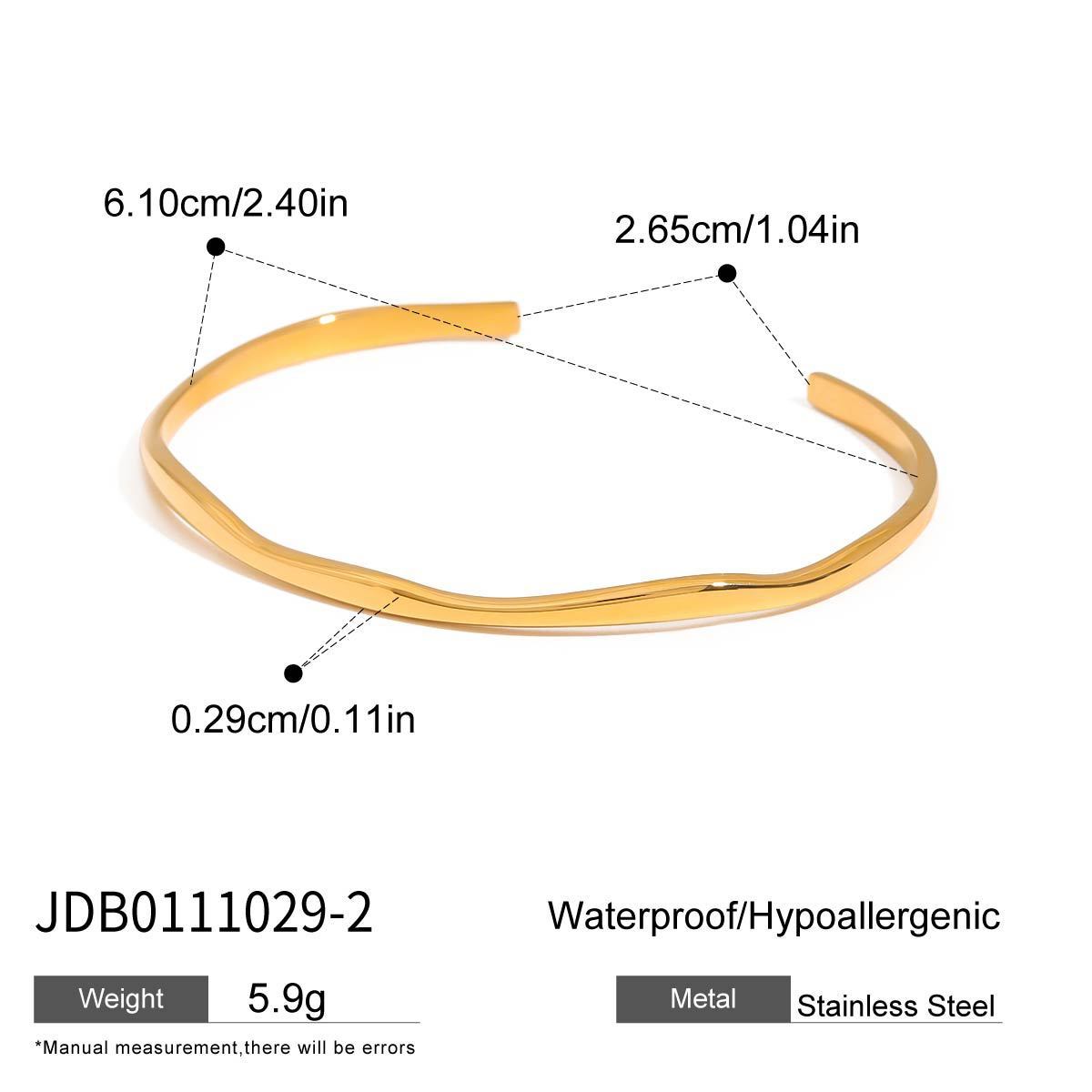 Stainless Heart-shaped Non-fading Titanium Steel Bracelet