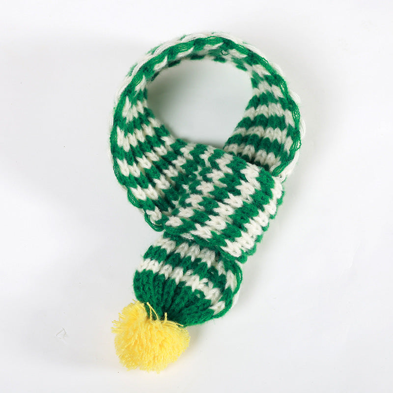 Puppy Christmas Scarf Accessories Autumn And Winter Warm