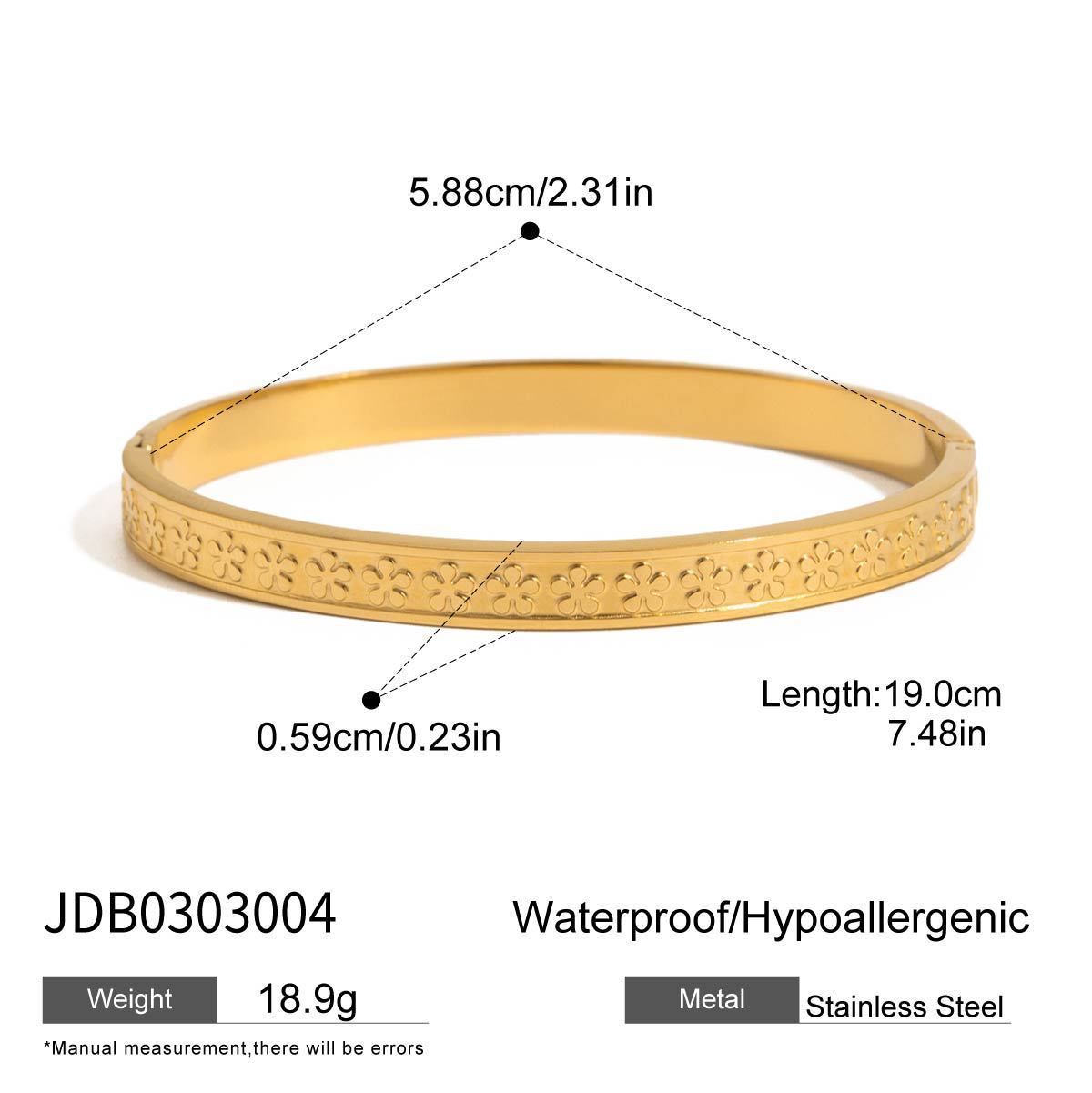 Stainless Heart-shaped Non-fading Titanium Steel Bracelet