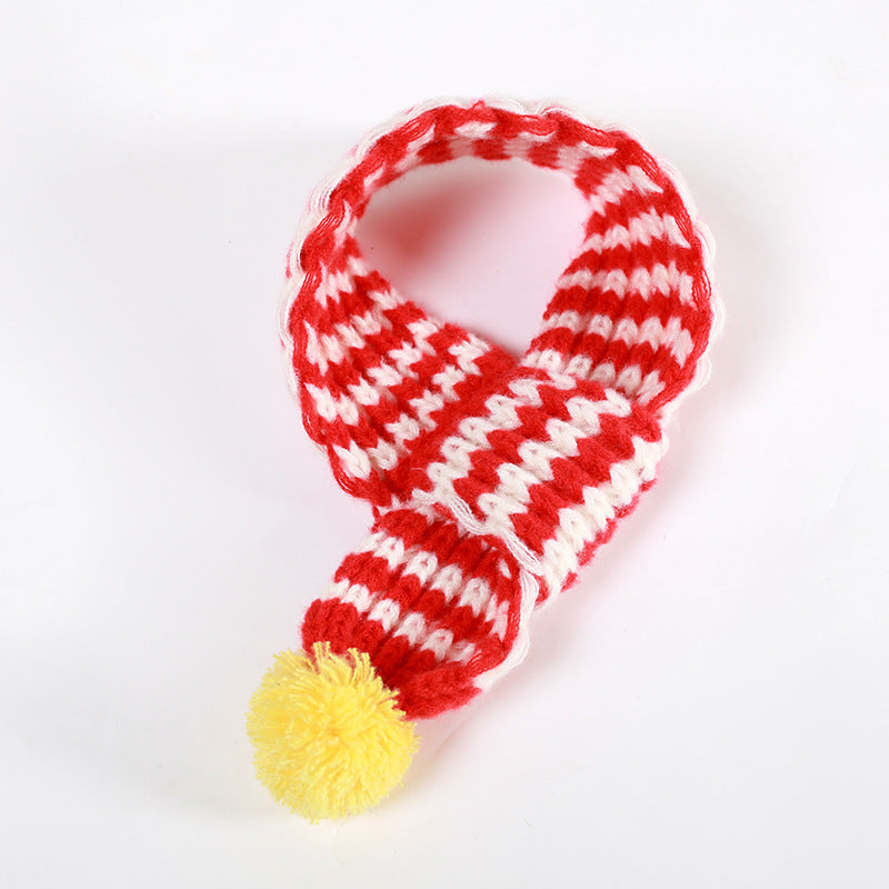 Puppy Christmas Scarf Accessories Autumn And Winter Warm