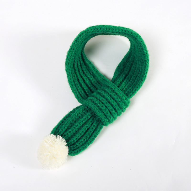 Puppy Christmas Scarf Accessories Autumn And Winter Warm